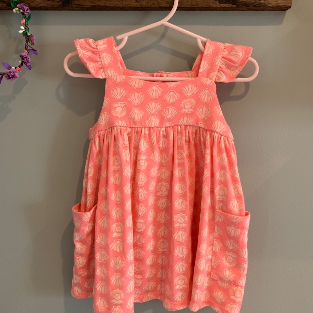 Pink Seashell Cotton Dress
